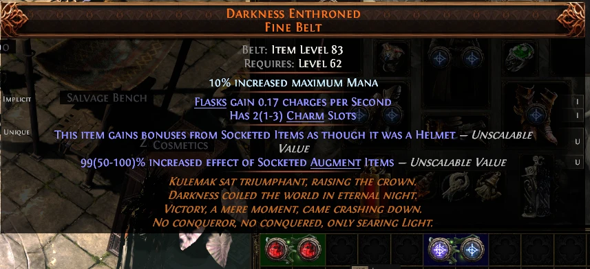 DARKNESS ENTHRONED FINE BELT