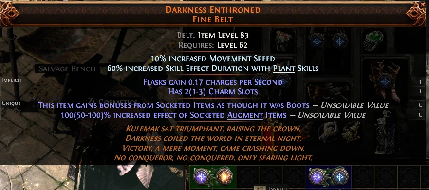 DARKNESS ENTHRONED FINE BELT