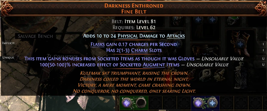 DARKNESS ENTHRONED FINE BELT