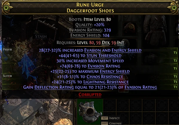 RUNE URGE DAGGERFOOT SHOES