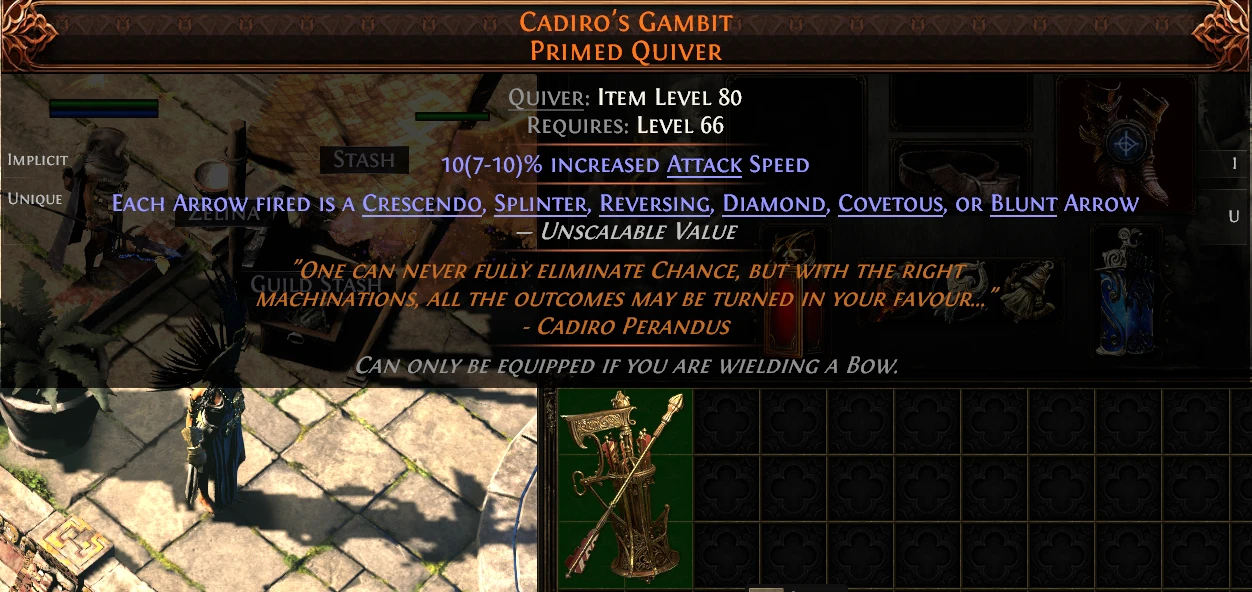 CADIRO'S GAMBIT PRIMED QUIVER