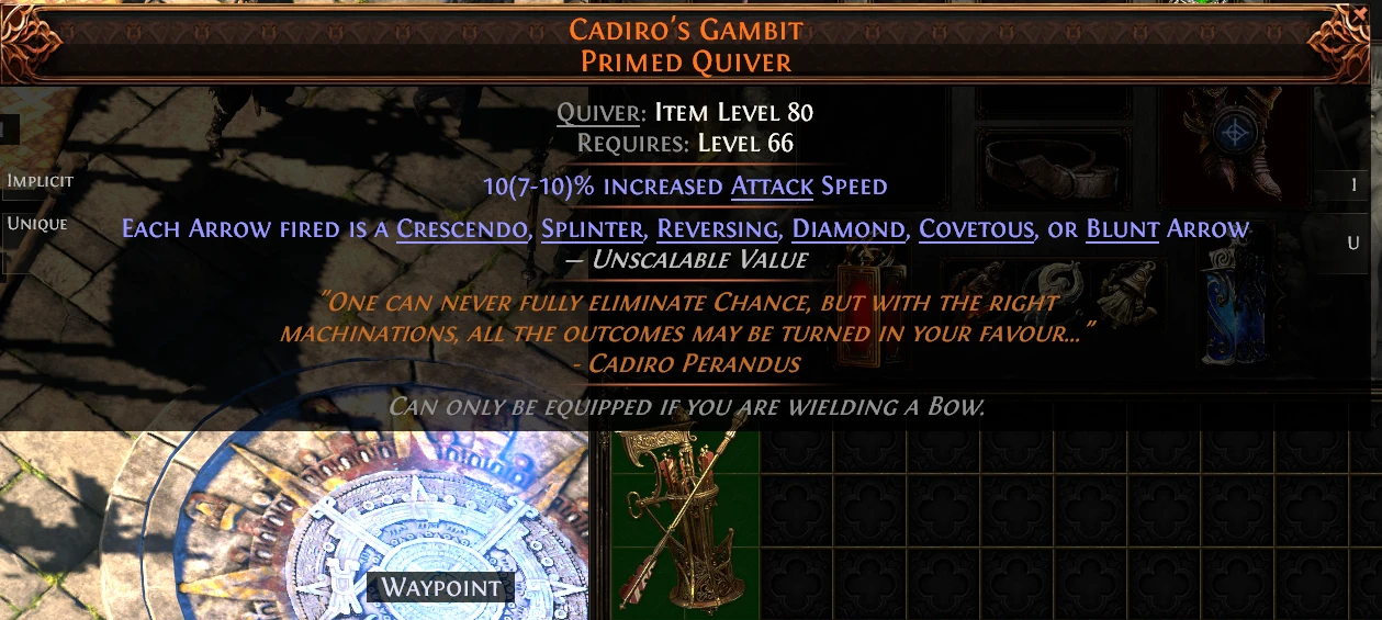 CADIRO'S GAMBIT PRIMED QUIVER