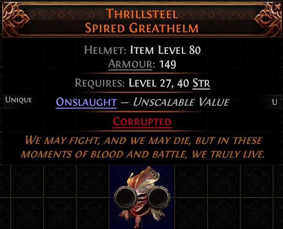 THRILLSTEEL SPIRED GREATHELM