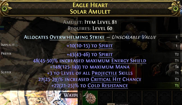 EAGLE HEART SOLAR AMULET