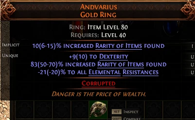 ANDVARIUS GOLD RING