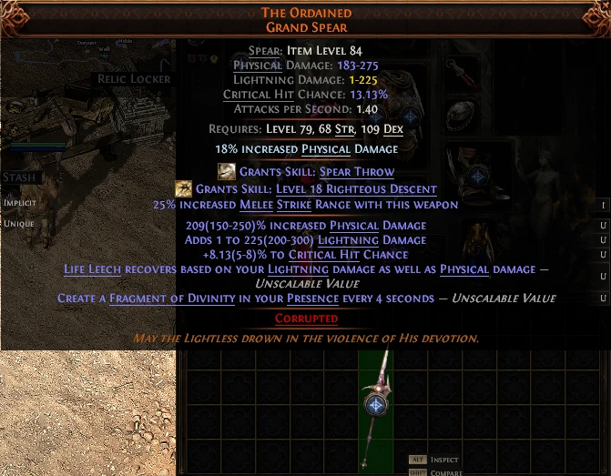 THE ORDAINED GRAND SPEAR