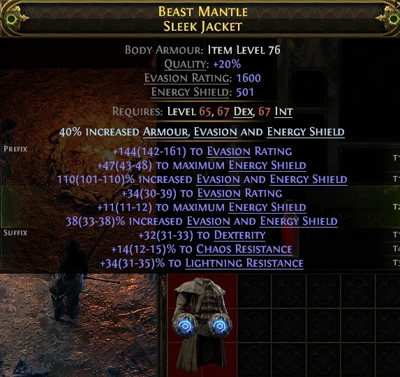 BEAST MANTLE SLEEK JACKET