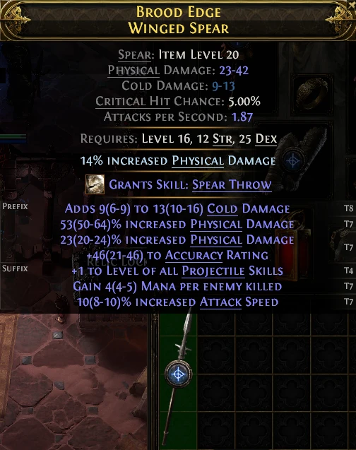 BROOD EDGE WINGED SPEAR