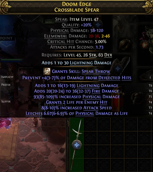 DOOM EDGE CROSSBLADE SPEAR