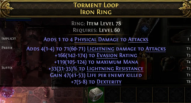TORMENT LOOP IRON RING