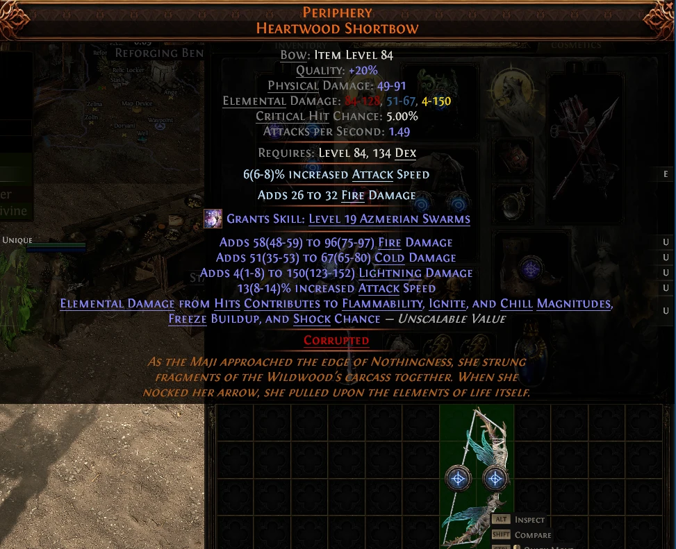PERIPHERY HEARTWOOD SHORTBOW vivy COSMETICS Refor REFORGING BEN
