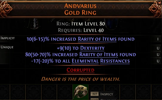 ANDVARIUS GOLD RING