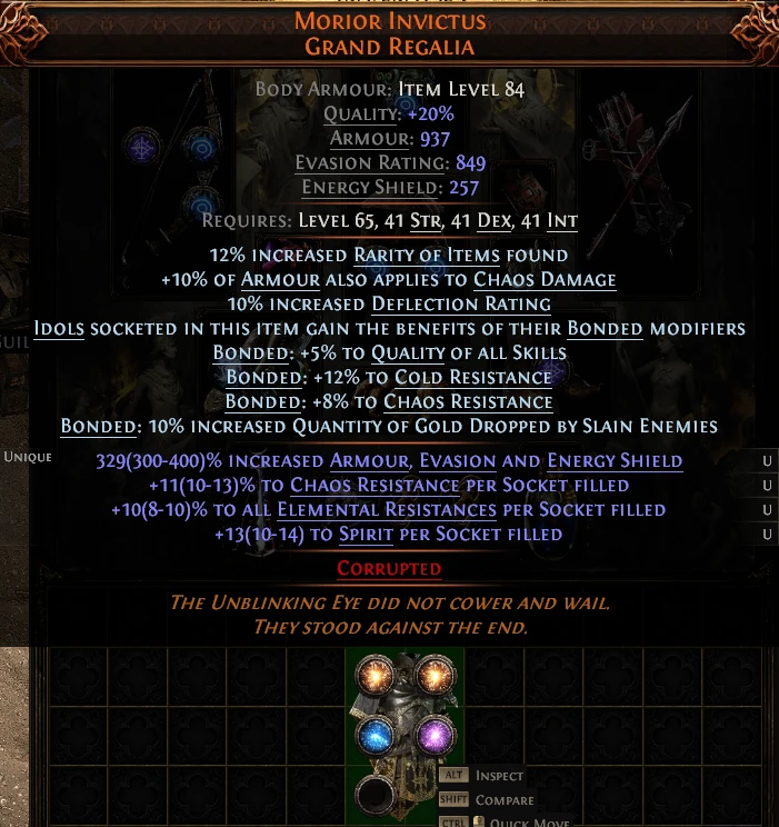 MORIOR INVICTUS GRAND REGALIA