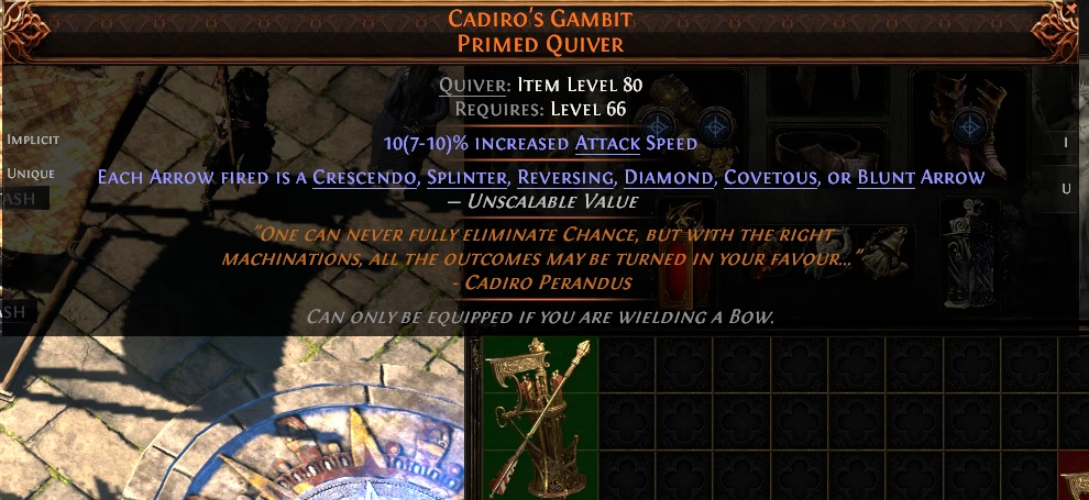 CADIRO'S GAMBIT PRIMED QUIVER