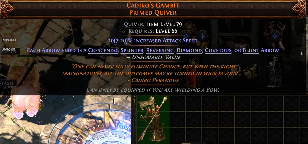 CADIRO'S GAMBIT PRIMED QUIVER