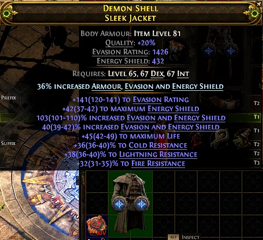 DEMON SHELL SLEEK JACKET