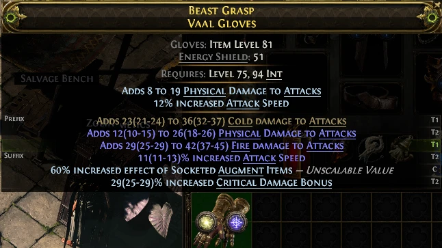 BEAST GRASP VAAL GLOVES