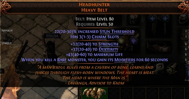 HEADHUNTER HEAVY BELT