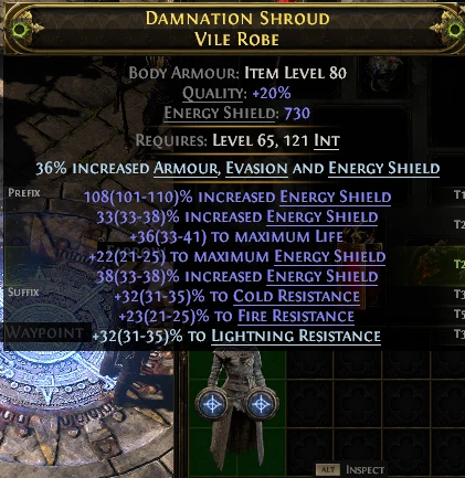DAMNATION SHROUD VILE ROBE WE