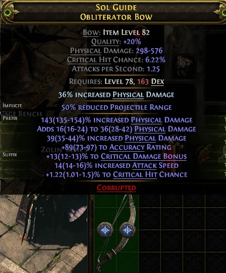 SOL GUIDE OBLITERATOR Bow