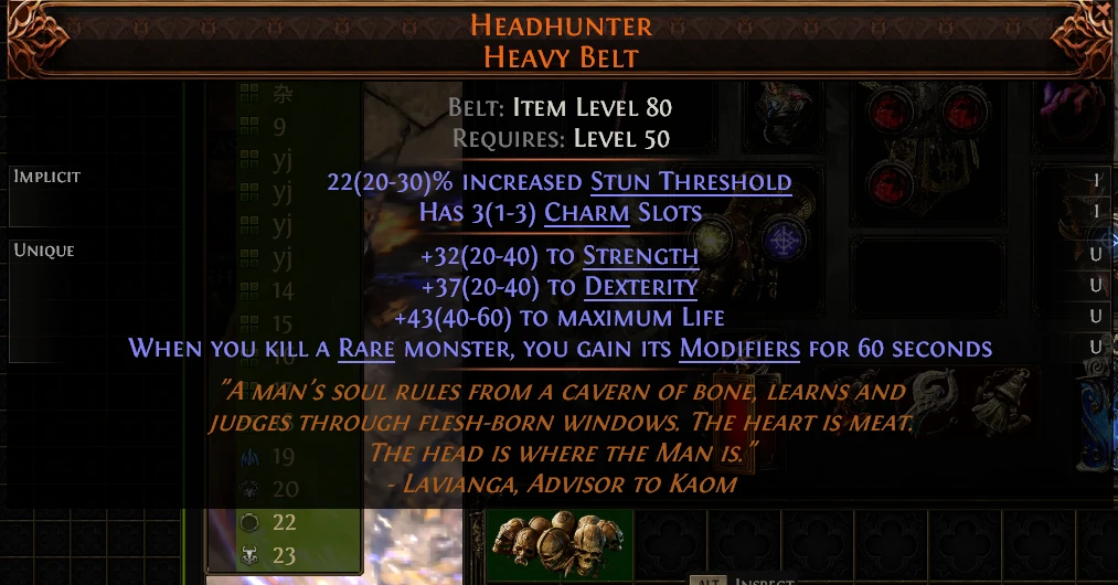 HEADHUNTER HEAVY BELT KK
