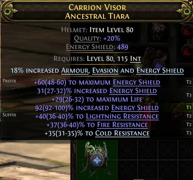 CARRION VISOR ANCESTRAL TIARA