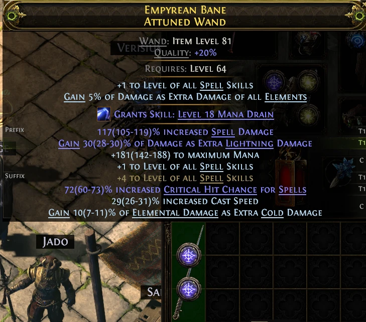 EMPYREAN BANE ATTUNED WAND