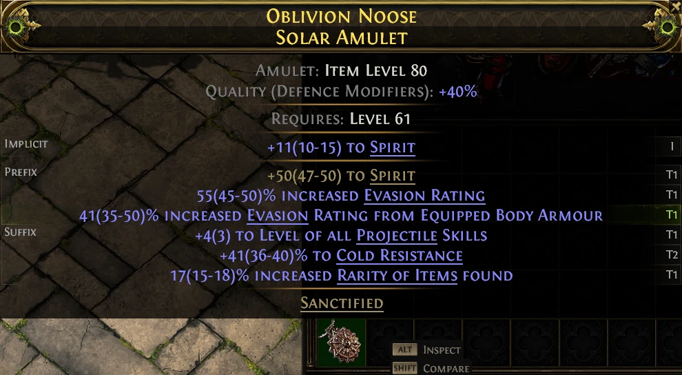 OBLIVION NOOSE SOLAR AMULET