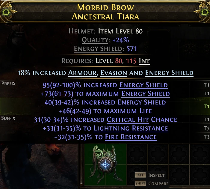 MORBID BROW ANCESTRAL TIARA