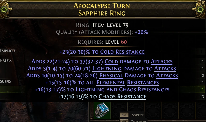 APOCALYPSE TURN SAPPHIRE RING