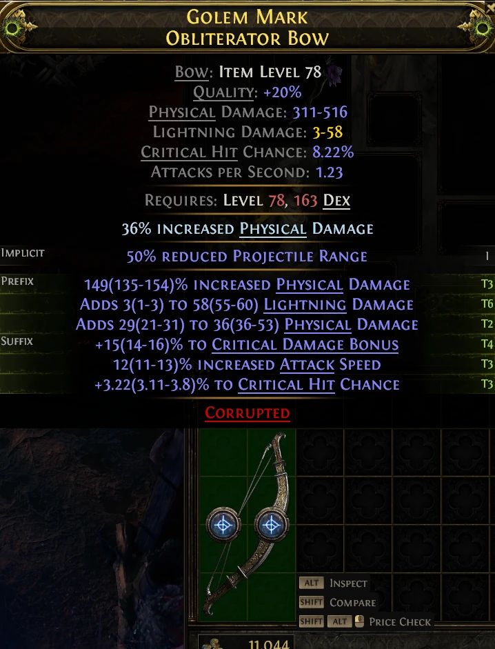 GOLEM MARK OBLITERATOR Bow