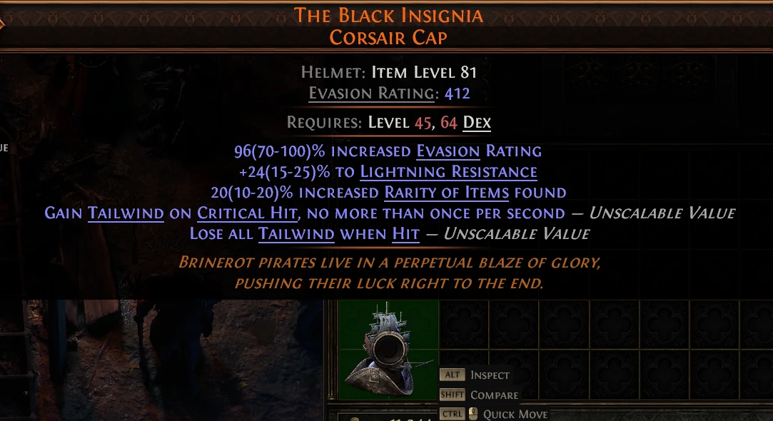 THE BLACK INSIGNIA CORSAIR CAP