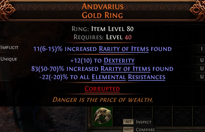 ANDVARIUS GOLD RING