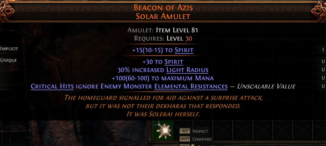 BEACON OF AZIS SOLAR AMULET