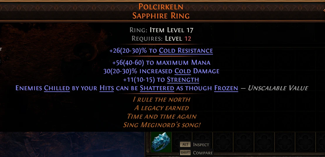 POLCIRKELN 4 SAPPHIRE RING