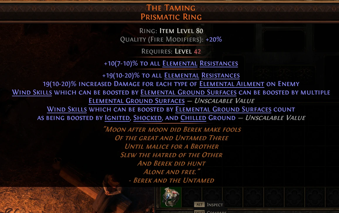 THE TAMING PRISMATIC RING