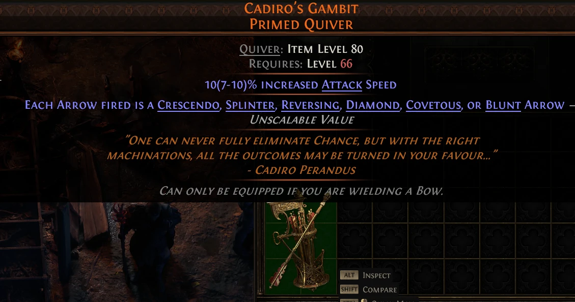 CADIRO'S GAMBIT PRIMED QUIVER