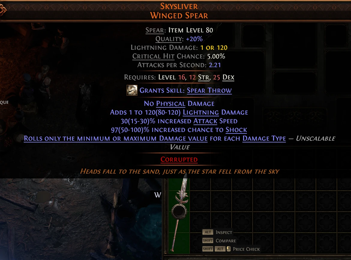 SKYSLIVER WINGED SPEAR