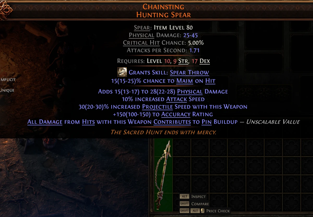 CHAINSTING HUNTING SPEAR