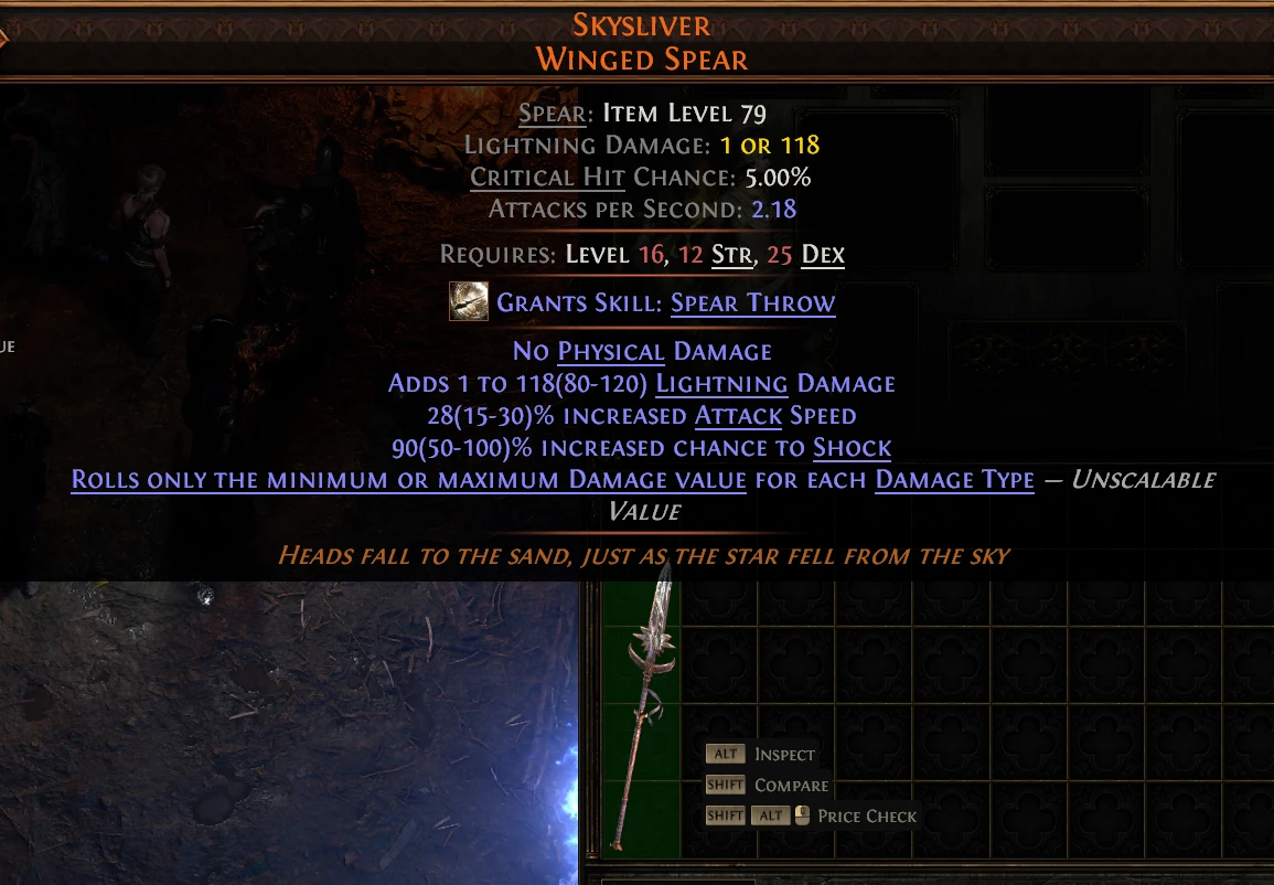 SKYSLIVER WINGED SPEAR