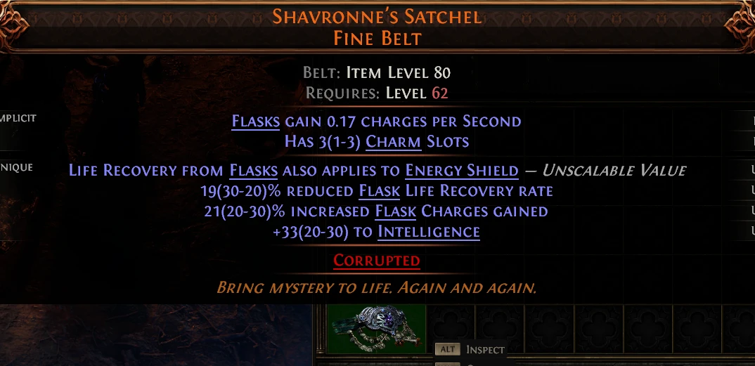 SHAVRONNE'S SATCHEL FINE BELT