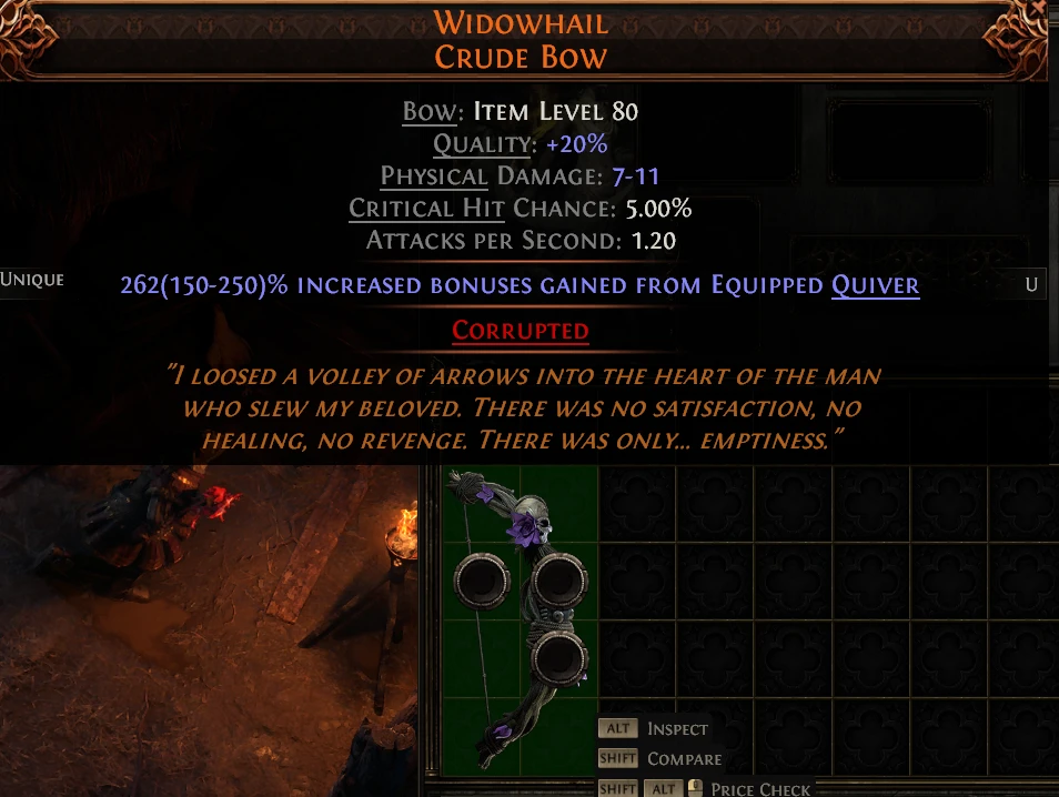 WIDOWHAIL CRUDE Bow