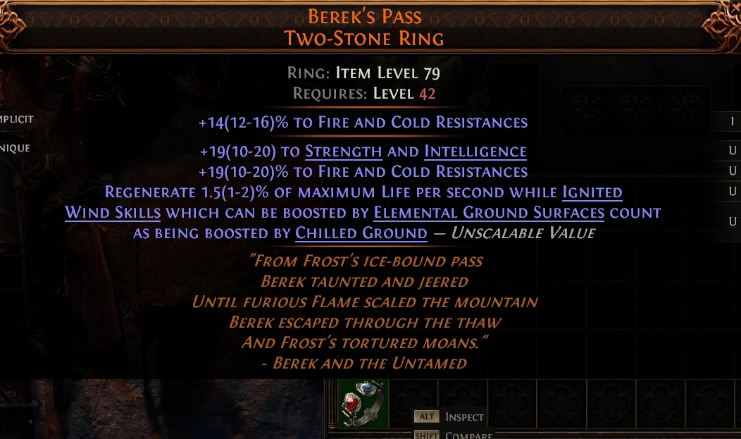 BEREK'S PASS TWO-STONE RING