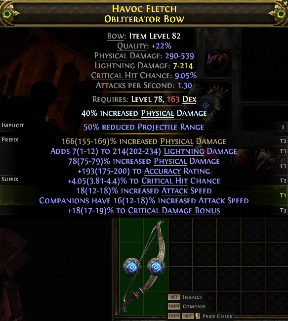 HAVOC FLETCH OBLITERATOR Bow