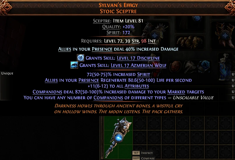 SYLVAN'S EFFIGY STOIC SCEPTRE
