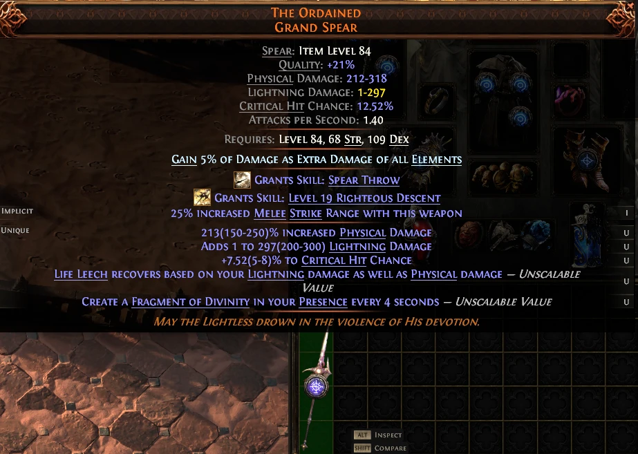 THE ORDAINED GRAND SPEAR