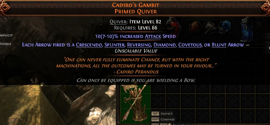 CADIRO'S GAMBIT PRIMED QUIVER