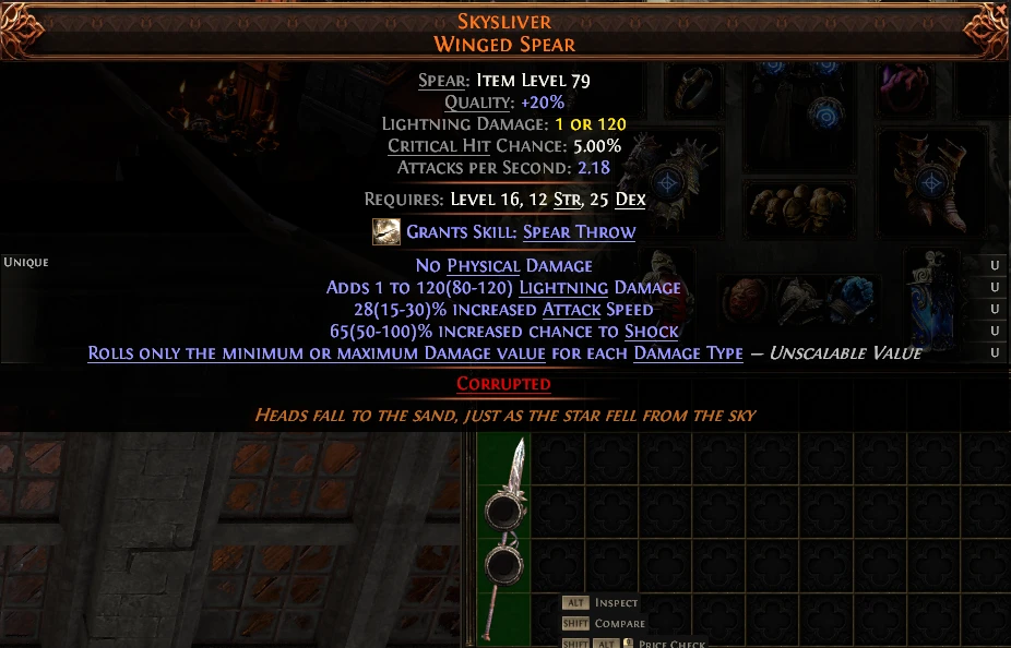 SKYSLIVER WINGED SPEAR