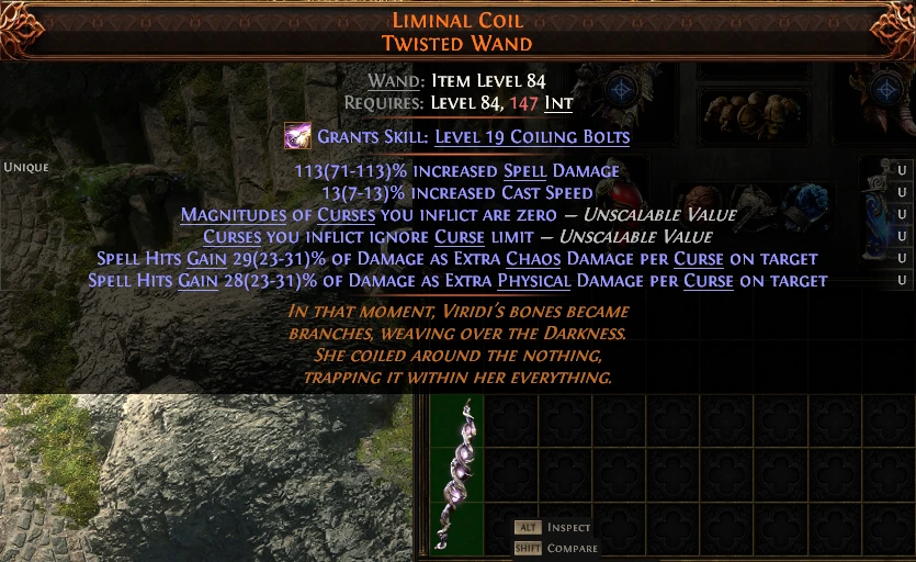 LIMINAL COIL TWISTED WAND