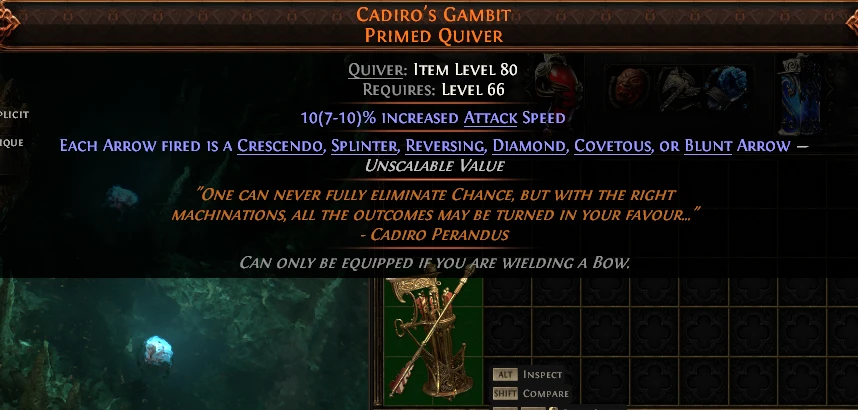 CADIRO'S GAMBIT PRIMED QUIVER